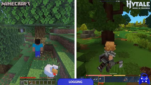 Un vídeo comparativo enfrenta Hytale y Minecraft: ¿Tendrá por fin el juego de Mojang un rival a su altura?