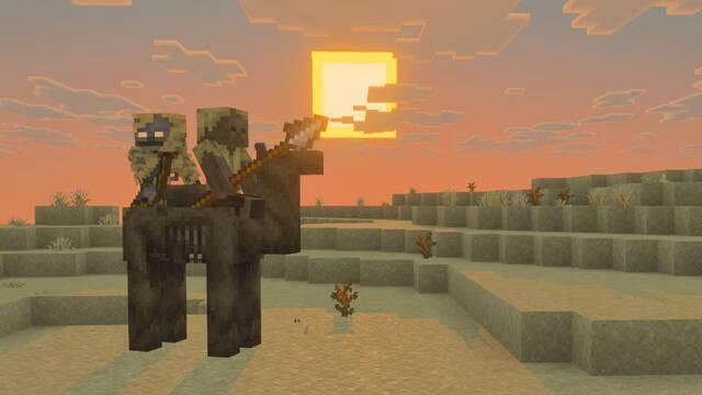 Minecraft estrena Mounts of Mayhem: Zombis con lanzas, combate montado y las nuevas monturas acuáticas