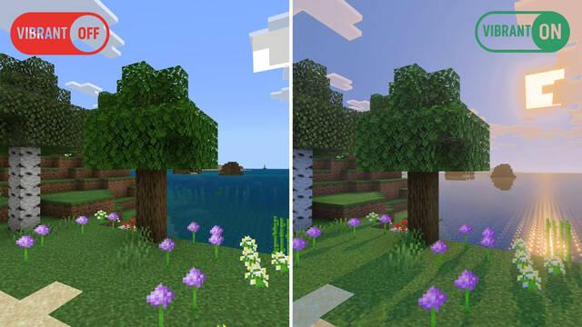 ¿Se nota el cambio gráfico de Minecraft? Comparan los nuevos gráficos de Vibrant Visuals con los originales